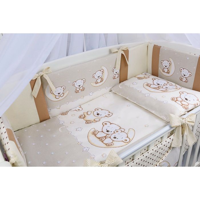 Lenjerie de pătuț pentru bebeluși 120*60 cm 8 piese