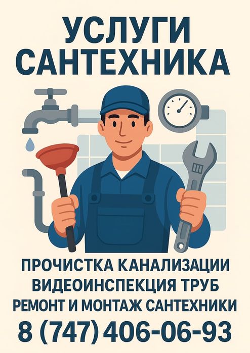 Услуги сантехника Алматы