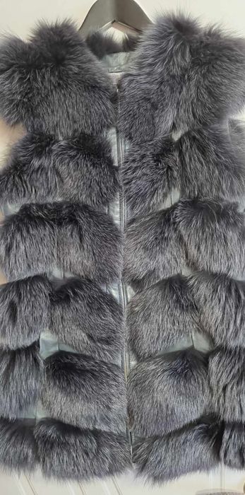 Палто с естествен косъм