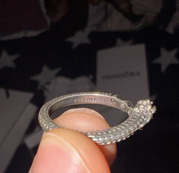 Кольцо пандора серебряное