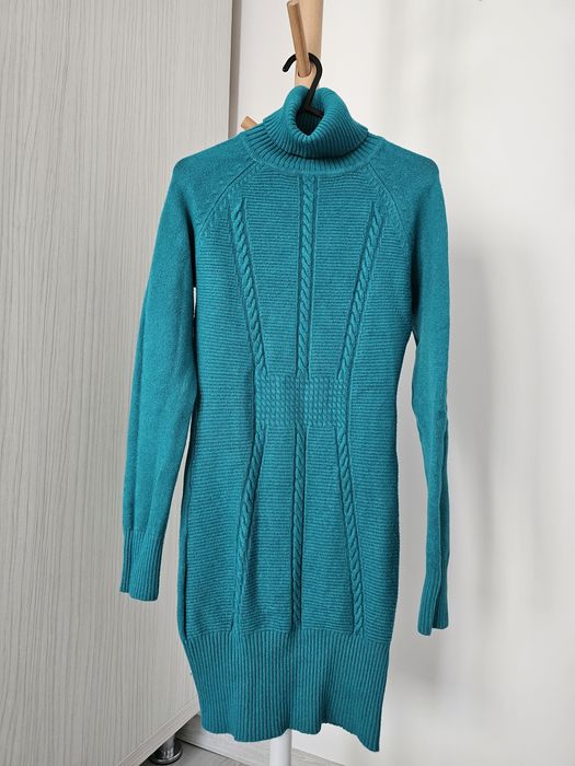 Rochie tricot turcoaz marimea S