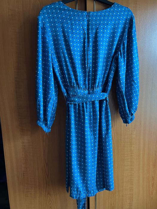 Rochie Max&co albastra cu buline s m