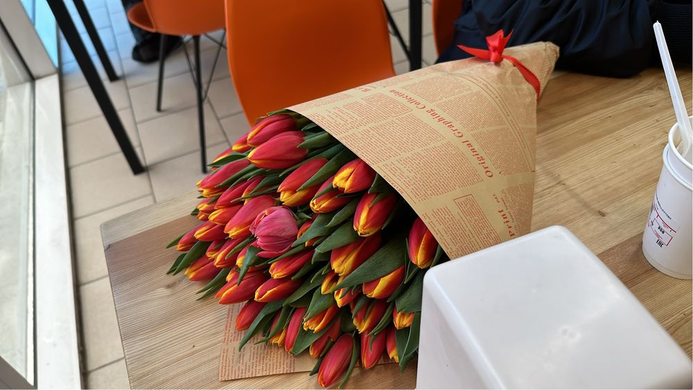 Корпоратив тюльпаны в Алматы — 600 тг