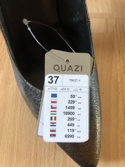 Stiletto piele naturala