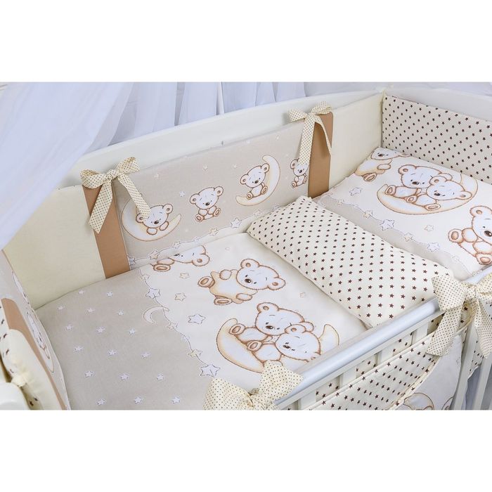 Lenjerie de pătuț pentru bebeluși 120*60 cm 8 piese