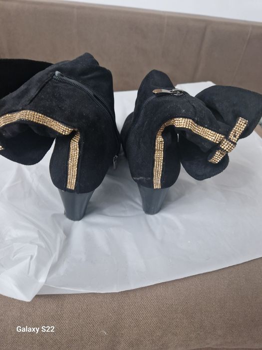 Сапоги замша осень