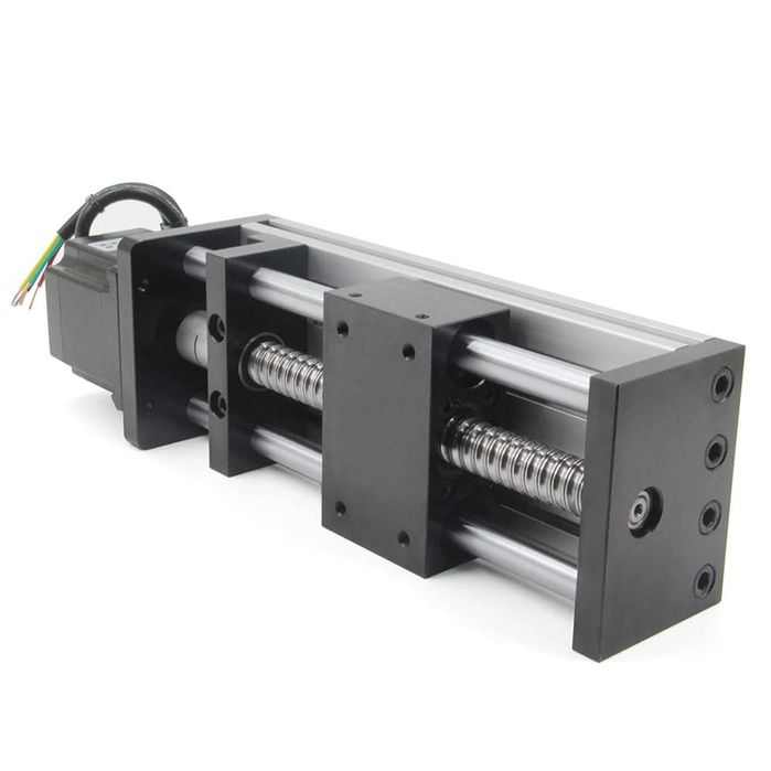 Șurub cu bile de ghidare cu axă optică dublă de 100 mm Befenybay SFU1605 cu motor pas cu pas NEMA23 pentru router CNC