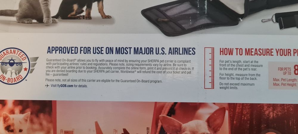 Cusca/Geanta pliabila  transport pisici omologata IATA pentru avion No