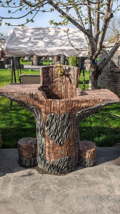 Градински мивки изработени от бетон