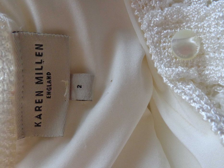 Rochie crosetata Karen Millen alba marimea 2