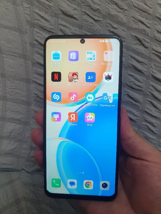 Srochna Prodam sotiladi Honor X8 6+2/128Gb 4G Black Igravoy Original