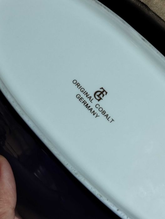 Мадонна ваза, этажерка, фруктовница кобальт