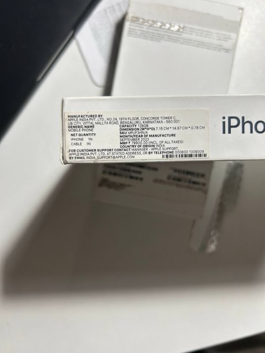 IPhone 14 синий 128gb