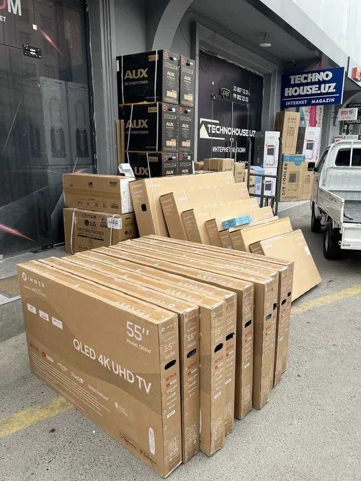 Телевизор Immer 4K Google TV Qled Со склада имеется доставка по городу
