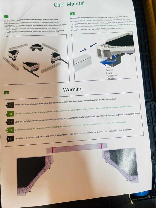 Suport mobile, din otel, reglabil, pentru mașină de spălat, frigider