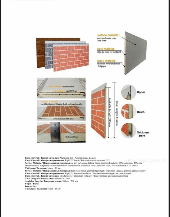 Фасадные панели.