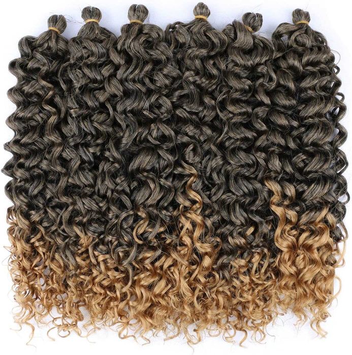 Хавайски къдрици, екстеншъни за коса, 50 см, синтетика