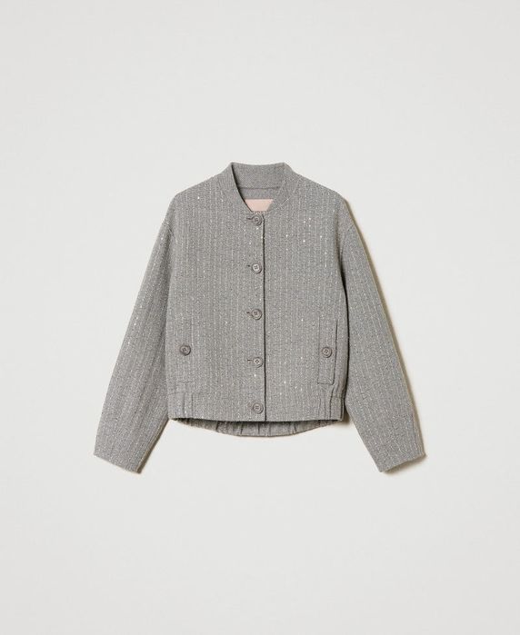 Вълнен бомбър/яке Twinset, размер 46/L и 48/XL, нов с етикет!