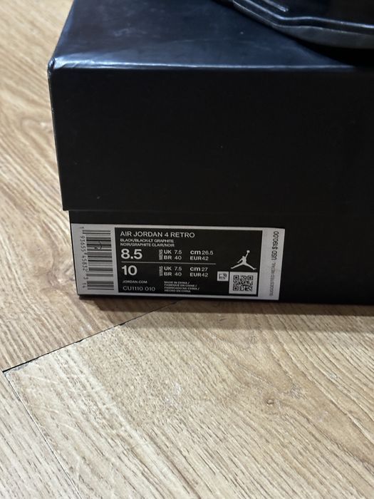 Jordan 4 black.
