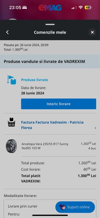 Set anvelope vara noi sunny