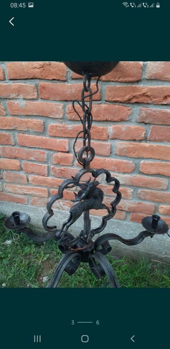 Candelabru fier forjat