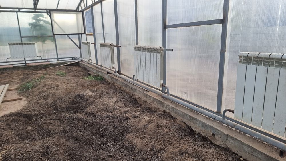 Печь с полностью системой для теплицы итд