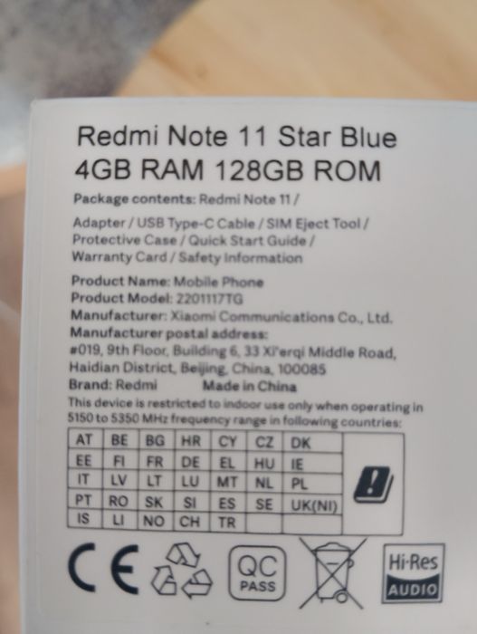 Redmi Note 11 Star Blue