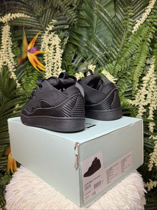 Lanvin Curb Suede Black