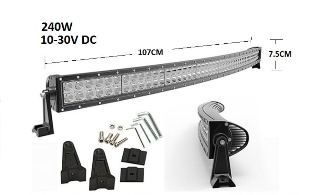 Мощен Лед Бар Led Bar 240W 107cm X 7.5cm ИЗВИТ