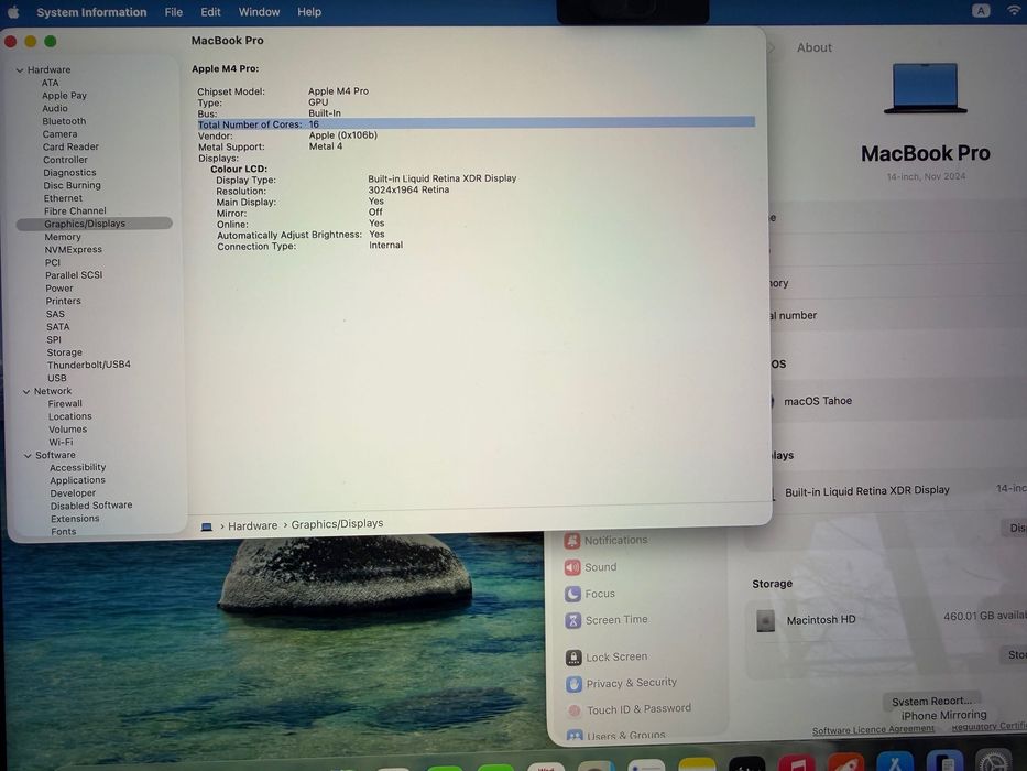 НОВ MacBook Pro 14" M4 PRO Chip 12CPU/16GPU/48RAM/512 SSD/