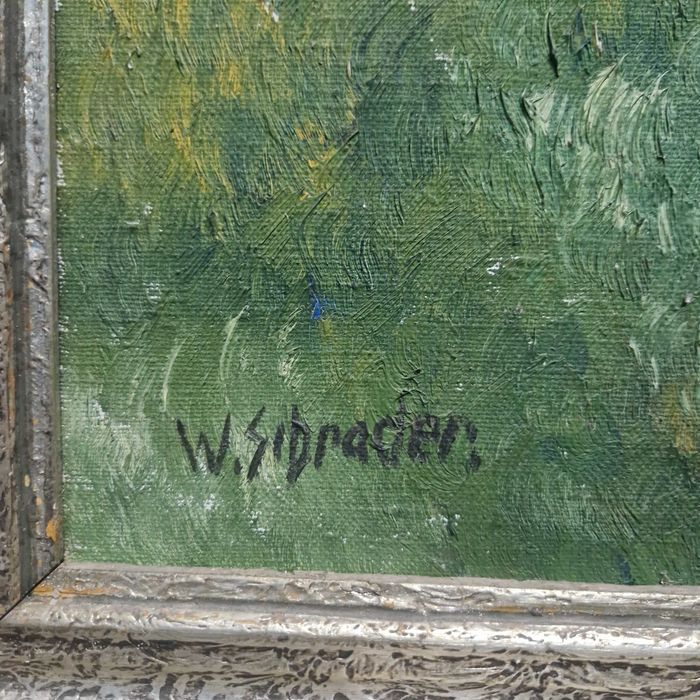 tablou pe panza foarte bine intretinut