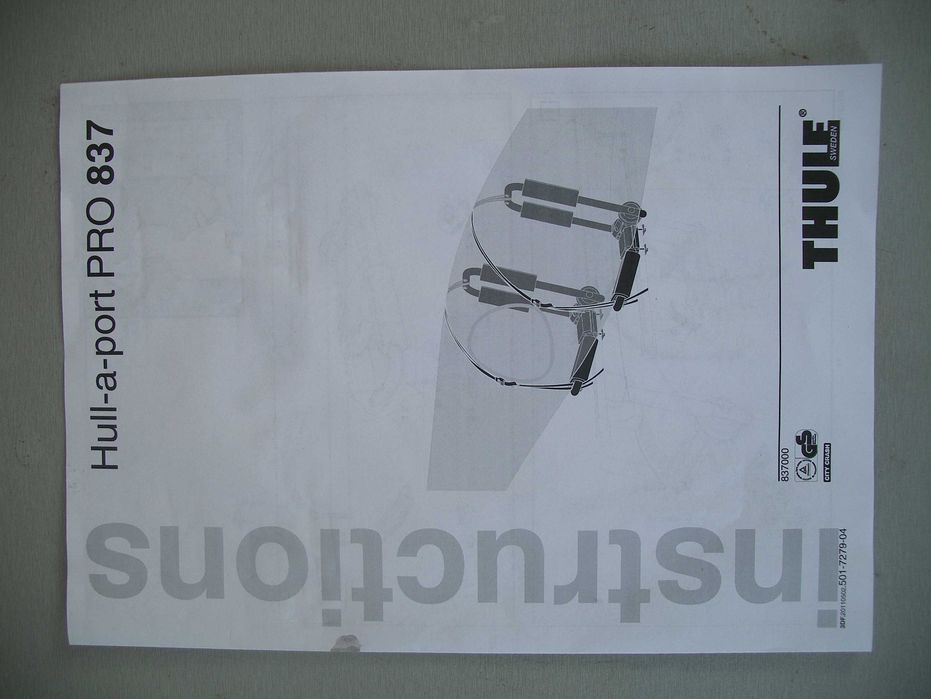 Нов багажник  THULE Hull-a-PRO 837 за лодка , кану , каяк и др.