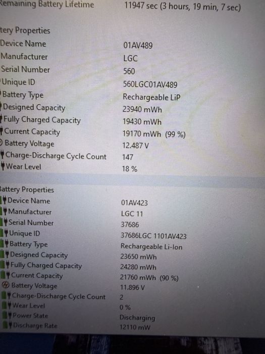 Laptop Lenovo ThinkPad T480 i5 8GB 256GB SSD FHD Bateria tine 8 ore