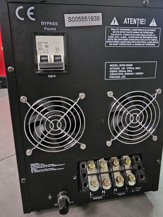 Stabilizator tensiune conter, 15000w, 15kw,  20000VA