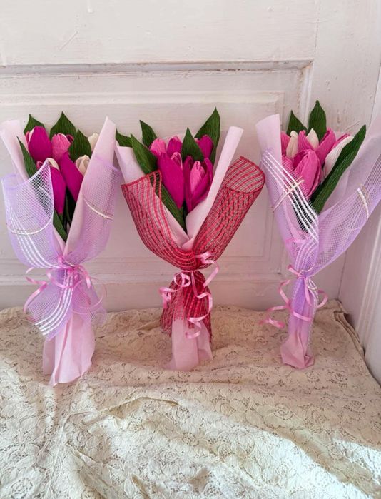 Букети от креп хартия