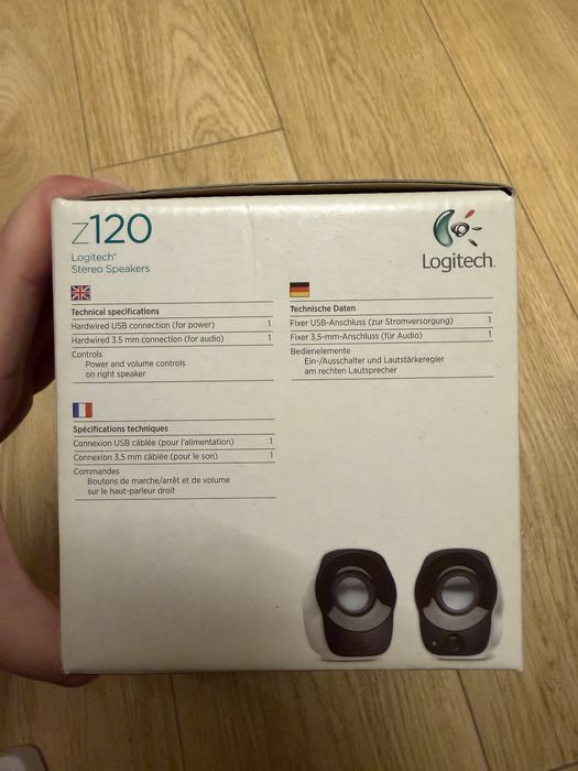 Boxe Logitech Z120 – noi, sigilate, USB