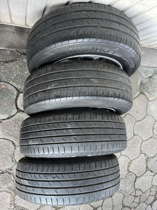 Jante aliaj 5x112mm, anvelope vara 205/60 R16, Audi A3, A4 B7 B8 B9, A6, VW Seat Skoda
