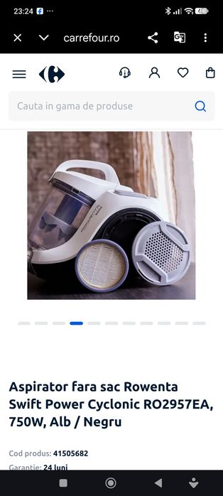 Aspirator Rowenta turbo 750w