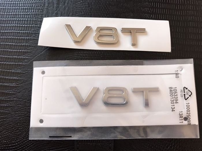 Emblema Audi V8T abs