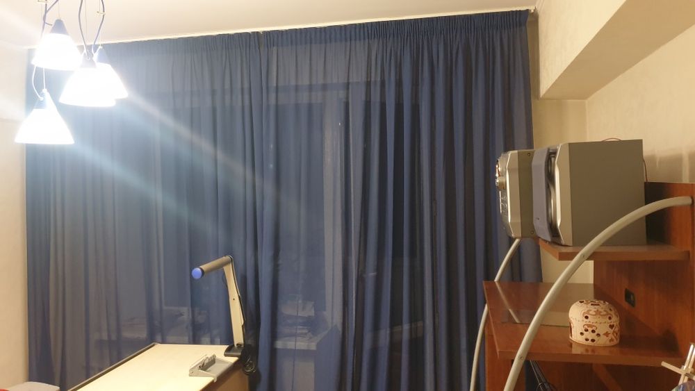 Шторы темно синие