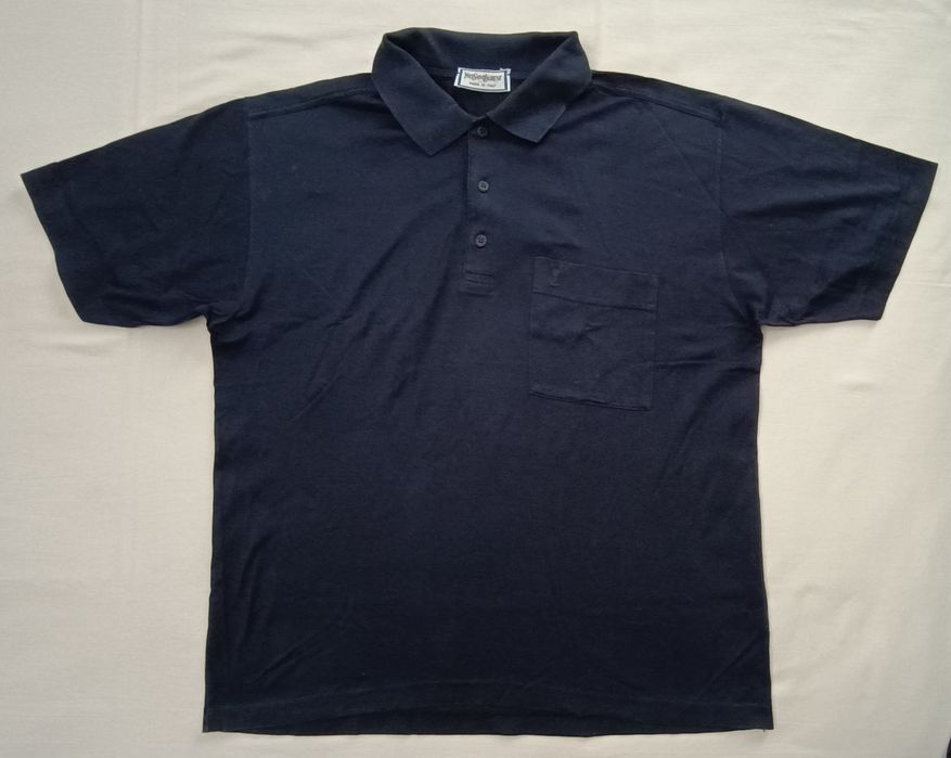 Yves Saint Laurent оригинална тениска L памучна поло фланелка