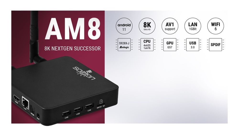 Ugoos AM8 Android Smart TV Box