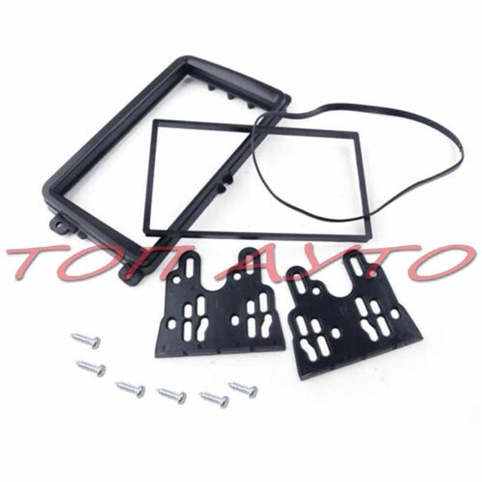 VW Skoda Seat Рамка Мултимедия 7'' 2 Din  Черна