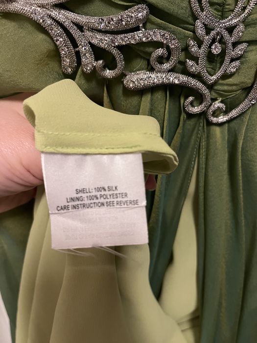 Rochie lunga matase naturala, model unicat, de designer, cu etichete