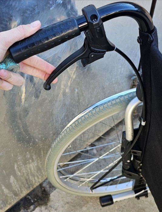 Fotoliu rulant/scaun cu rotile XXL 50 cm șezut pt mobilitate redusa