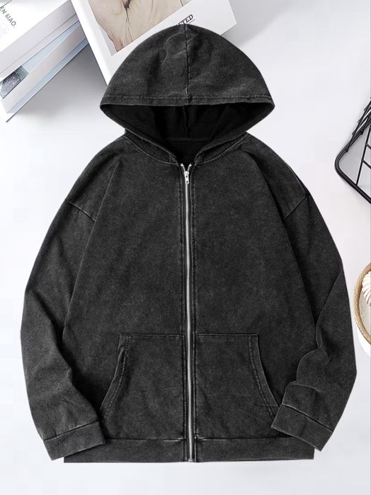 Зип худи в винтажном стиле