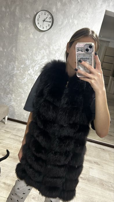 Шуба песец натуральная