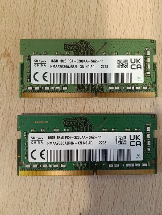 Vand 2xSo-Dimm DDR4, 16 Gb, 3200 MHz SK Hynix