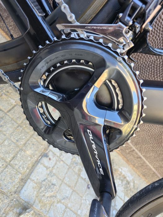Карбонов Cervelo S5 Шосеен велосипед Dura-ace Електронен Монтаж S  размер 2x11  Перфектен