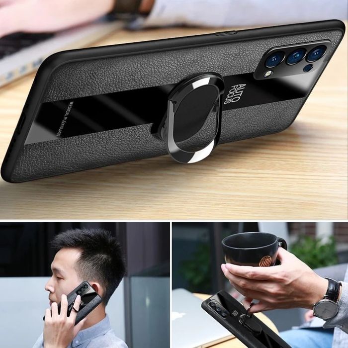 Honor Magic 7 Lite / PORSCHE Кожен кейс гръб с магнитен пръстен